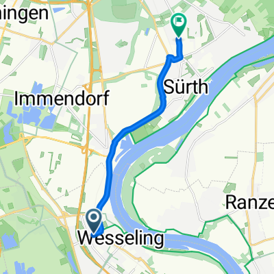 Rotdornweg, Wesseling nach Sürther Straße, Köln