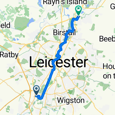 Cooper Way, Leicester to Kingfisher Close, Leicester