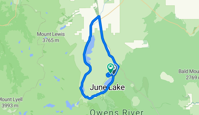Northshore Dr, June Lake to June Lake