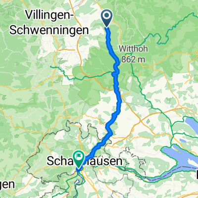 Hauptstraße, Hausen ob Verena - Rheinfallquai, Neuhausen am Rheinfall