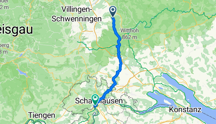 Hauptstraße, Hausen ob Verena - Rheinfallquai, Neuhausen am Rheinfall