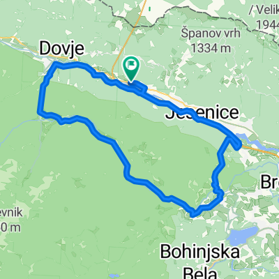 Route in Hrušica
