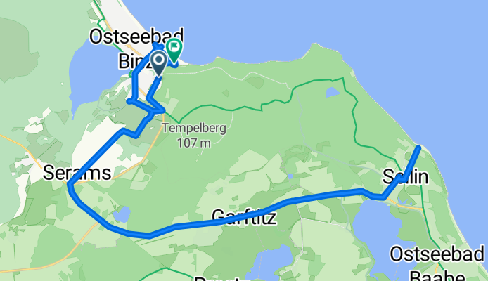 Zinglingstraße, Binz nach Strandpromenade, Binz