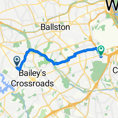 Leesburg Pike, Falls Church to S Rolfe St, Arlington