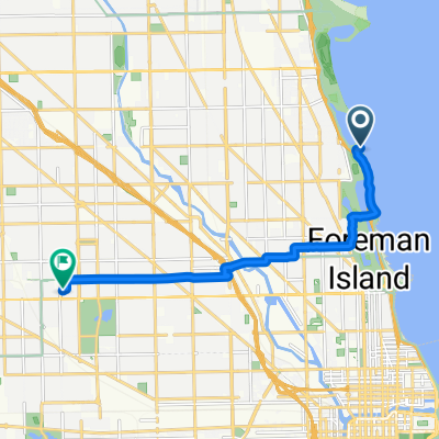 Belmont Harbor, Chicago to N Kimball Ave, Chicago