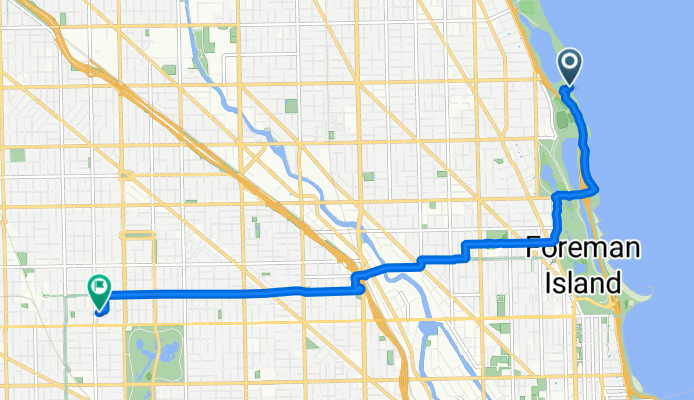Belmont Harbor, Chicago to N Kimball Ave, Chicago