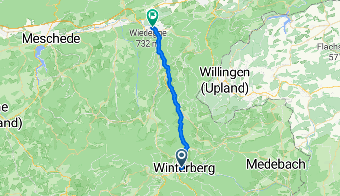 Am Waltenberg, Winterberg nach Hauptstraße, Olsberg