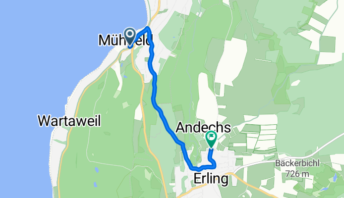 Mühlfeld to Bergstraße