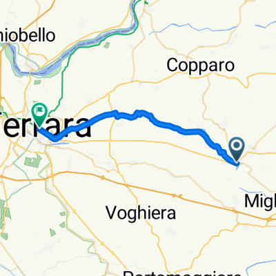 Via degli Artigiani, Tresignana nach Piazza del Municipio, Ferrara