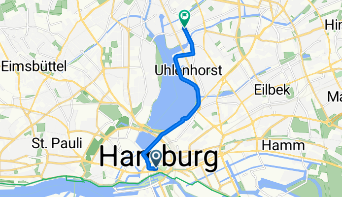 Hopfensack, Hamburg nach Mühlenkamp, Hamburg