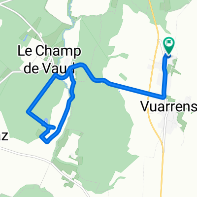 Chemin des Enchères, Vuarrens à Chemin des Enchères, Vuarrens