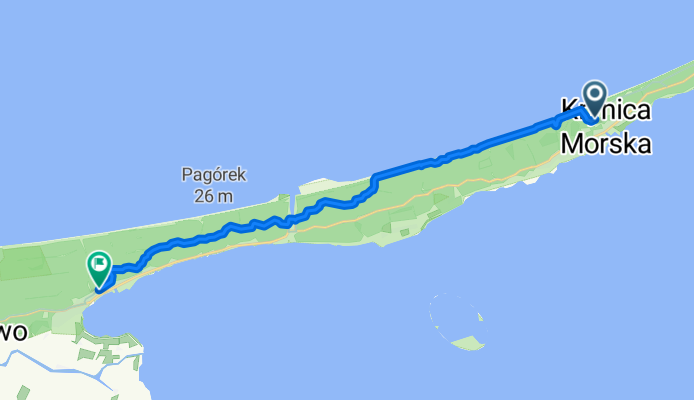 Route zu Kąty Rybackie