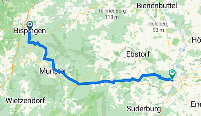 Bispingen zu Bahnhof Uelzen