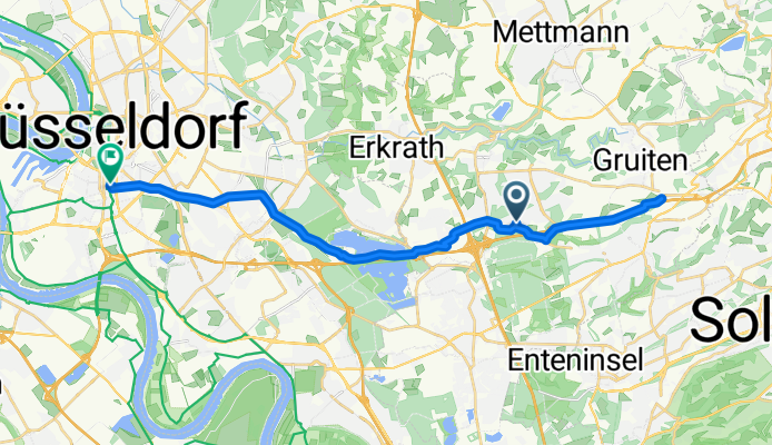 Sandheider Straße, Erkrath nach Jahnstraße, Düsseldorf