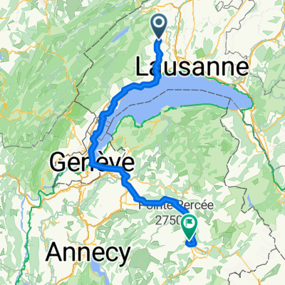 Von La Chaux (Cossonay) bis Sallanches