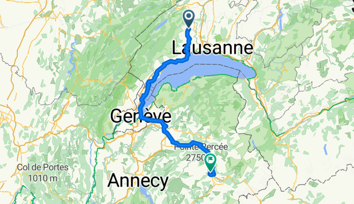 Von La Chaux (Cossonay) bis Sallanches