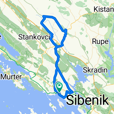 Route in Vodice - 66km-484hm