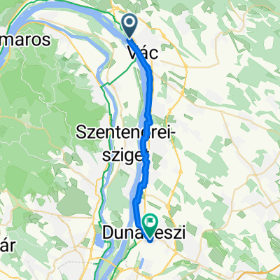 Mária út M05-Máriacell-Máriavölgye-Márianosztra-Csíksomlyó-Jászvásár, Vác - Verseny utca, Dunakeszi