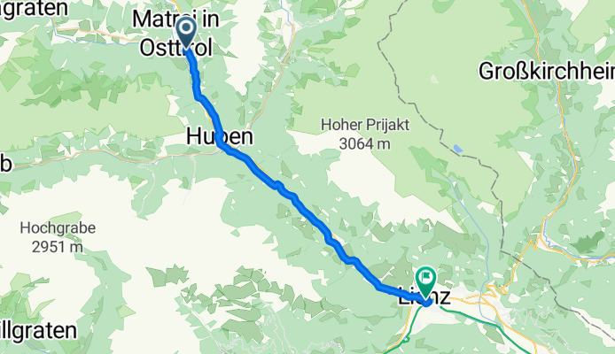 Europastraße, Matrei to Bozener Platz, Lienz