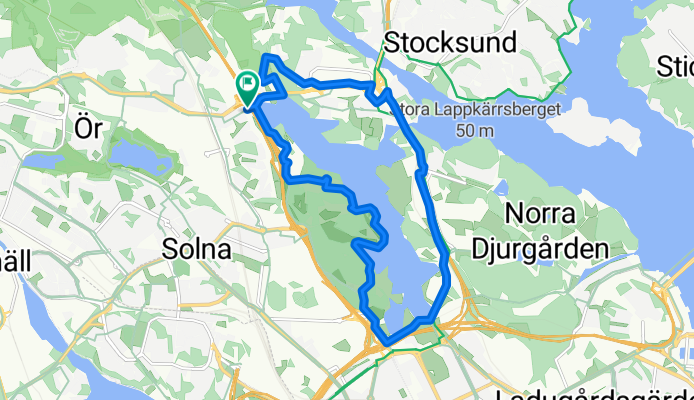 Route in Solna