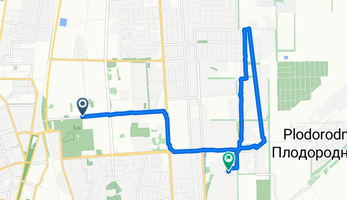 Зиповская улица, Краснодар до улица Героя Сарабеева, Краснодар