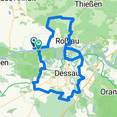 An der Elbe nach Straße Ohne Straßennamen