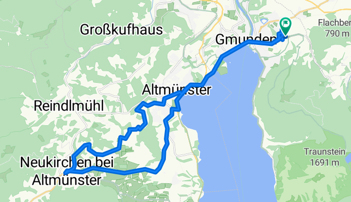 Blick auf Schloss Ort – Blick auf den Traunsee Runde von Gmunden Mülibankerl.  🚴♂️🚴