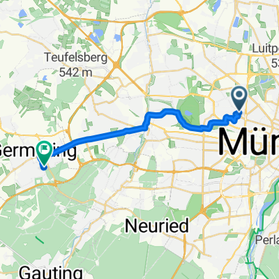 Aldringenstraße, München - Blumenstraße, Germering