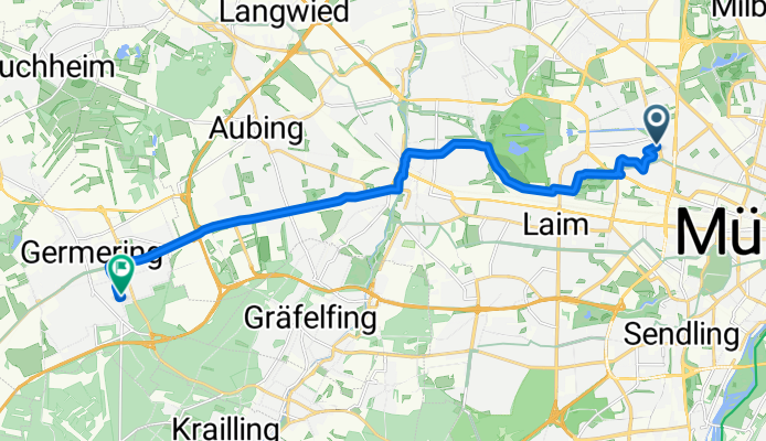 Aldringenstraße, München - Blumenstraße, Germering