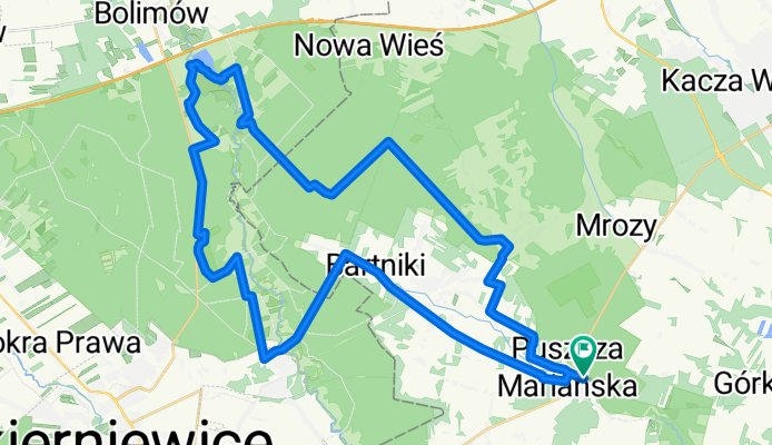 Króla J Sobieskiego, Puszcza Mariańska do Króla J Sobieskiego, Puszcza Mariańska