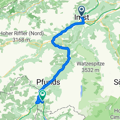 Pfarrgasse, Imst nach Nauders, Nauders