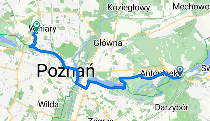 za Cybiną, Poznań do Bonin, Poznań