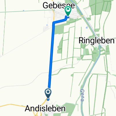 Gebeseer Straße, Andisleben nach Trift, Gebesee