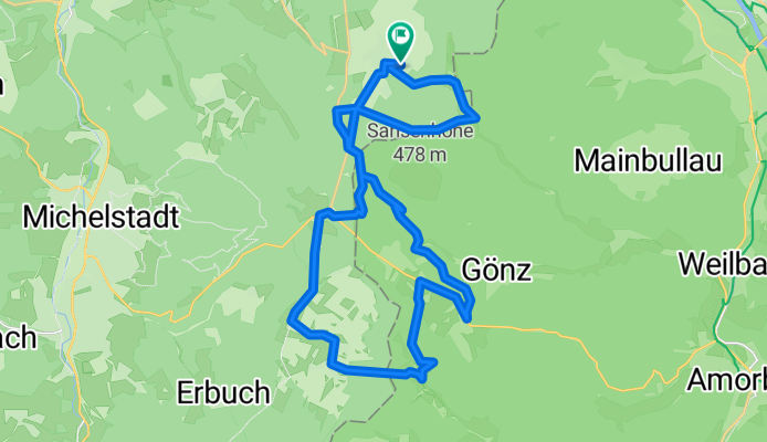 Vielbrunn - Walbertstal - Gönzbachtal - Leidensweg - Boxbrunn - Eselspfad - Hainstermühle - Würzberg - Vielbrunn
