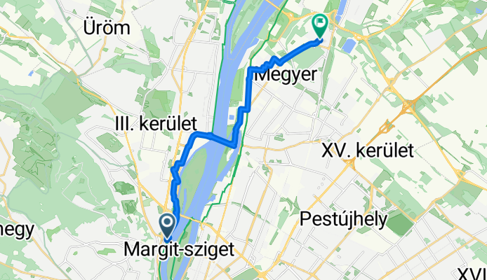 Árpád fejedelem útja, Budapest to Tófalva utca, Budapest