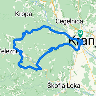 Kranj, Čepulje,  Stirpnik, Selca, Kališe, kranj