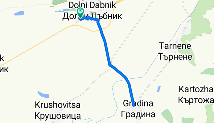Генерал Ганецки, Dolni Dybnik to Генерал Ганецки, Dolni Dybnik