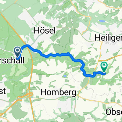 Hölenderweg, Ratingen nach Angerweg, Heiligenhaus