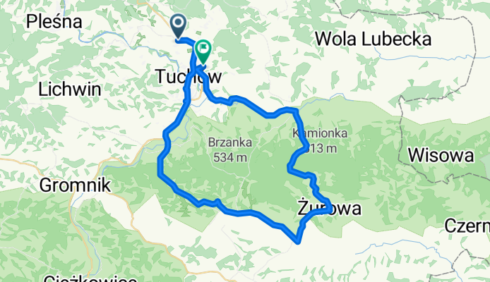 Zab艂臋dza, Tuch贸w do Graniczna, Tuch贸w