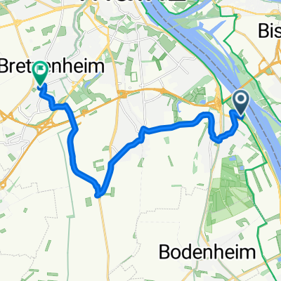 Rheinufer Laubenheim nach Essenheimer Straße
