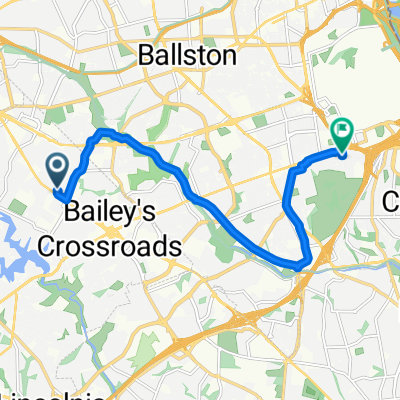 Leesburg Pike, Falls Church to S Rolfe St, Arlington