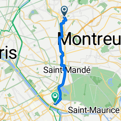 Rue des Bruyères, Les Lilas à Rue du Président Kennedy, Charenton-le-Pont