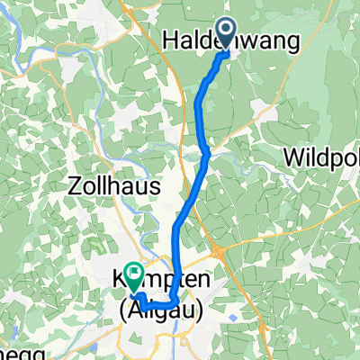 Bgm-Zimmer-Straße, Haldenwang nach Haubensteigweg, Kempten (Allgäu)