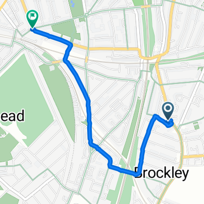 Brockley Road, London to Kitto Road, London