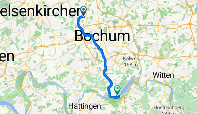 Hordeler Straße, Bochum nach Kemnader Straße, Bochum