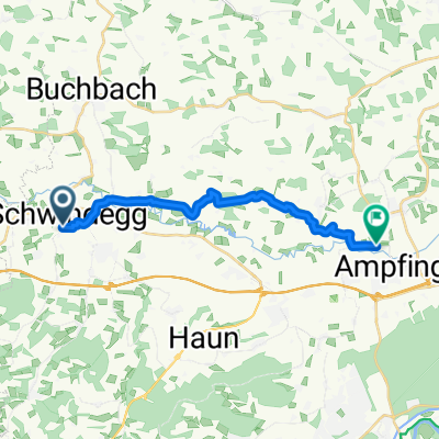 Route zu Grüne Lagune
