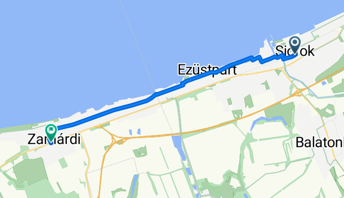 Fő utca, Siófok - Fő utca, Zamárdi