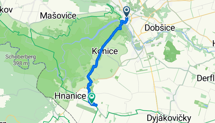 Kovářská, Znojmo to Šatov, Šatov