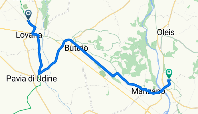 Via Torricelle, Pradamano a Via Isola d'Istria, Manzano