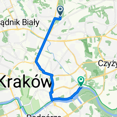 Route to Krakow